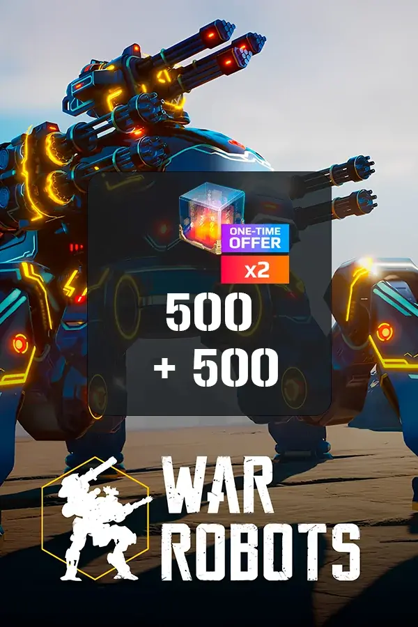 500 + 500 D-Gems War Robots by ID (Global)