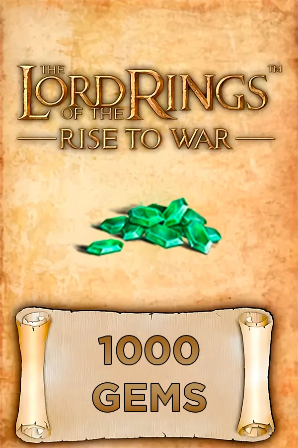 Buy 1000 Gems for The Lord of the Rings: Rise to War by ID