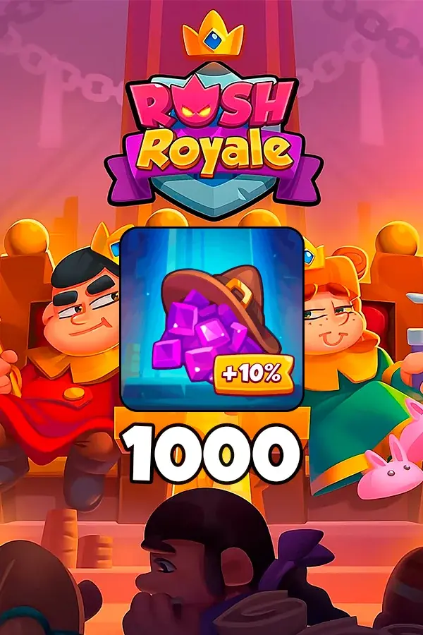 Buy 1000 + 100 Crystals for Rush Royale by ID