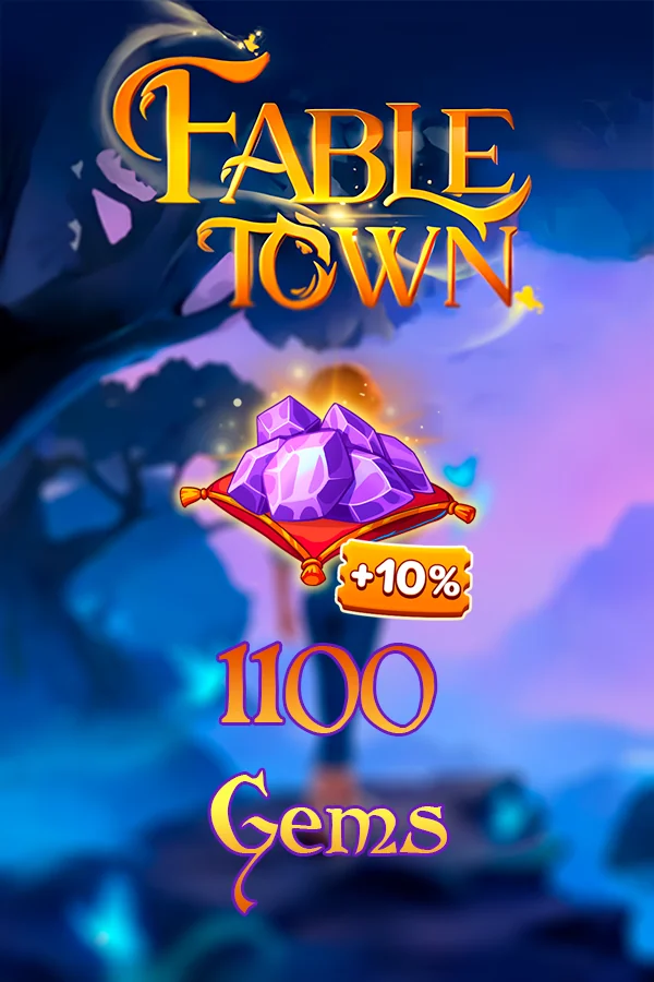 Buy 1100 + 110 Gems for Fable Town by ID