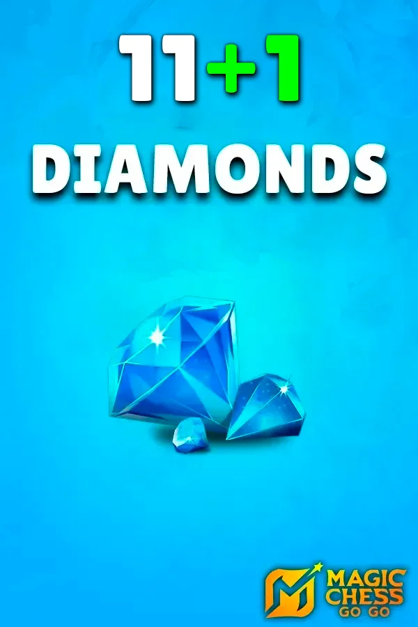Buy 11 + 1 Diamonds Magic Chess: GO GO by ID