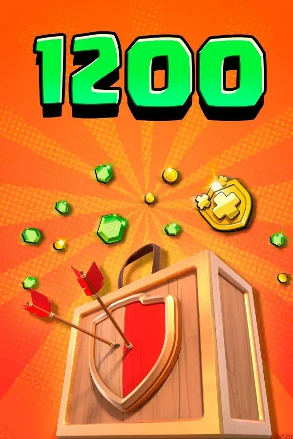 1200 Clash of Clans Gems (Code)