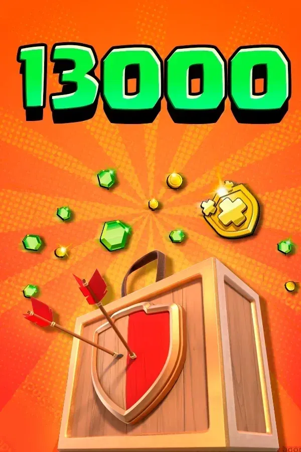 13000 Clash of Clans Gems (Code)