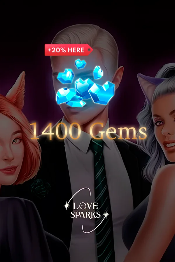 1400 Gems | Love Sparks