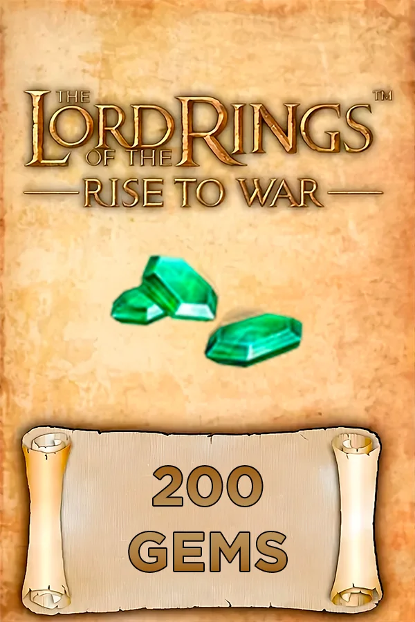 Buy 200 Gems for The Lord of the Rings: Rise to War by ID