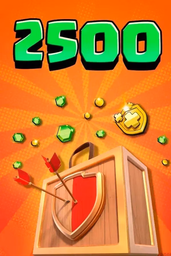 2500 Gems Clash of Clans