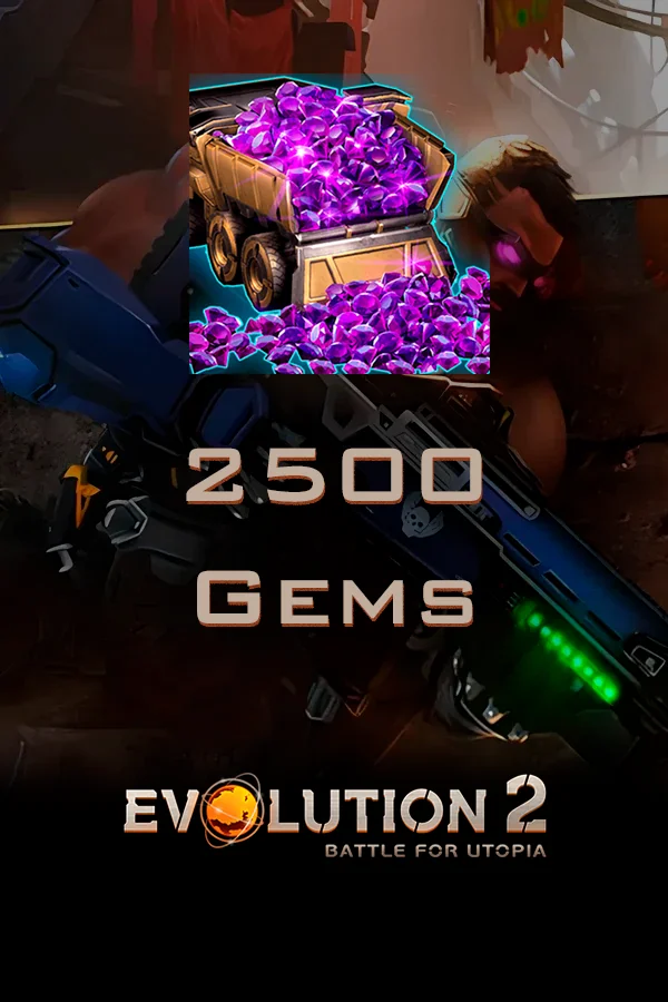2500 Gems | Evolution 2: Battle for Utopia