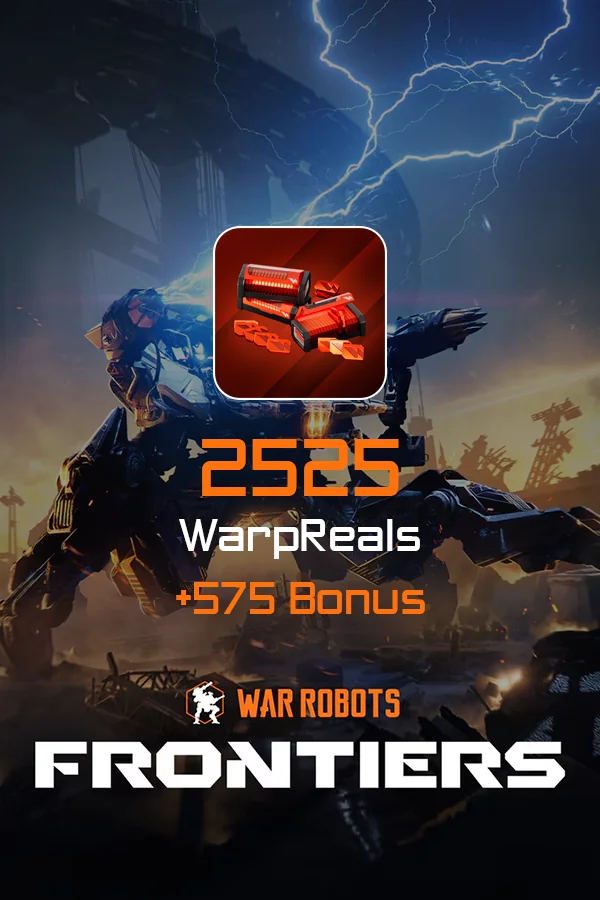 Buy 2525 WarpReals + Bonus for War Robots: Frontiers by ID
