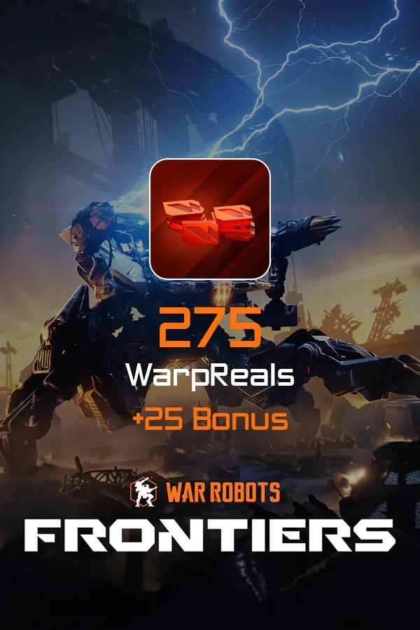 275 WarpReals + Bonus | War Robots: Frontiers