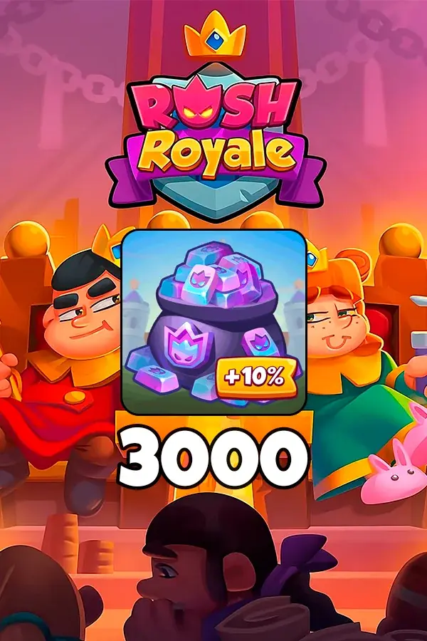 Buy 3000 + 300 Platinum for Rush Royale by ID