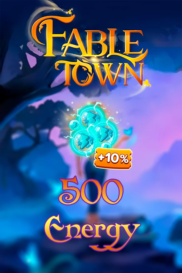 Buy 500 + 50 Energy for Fable Town by ID