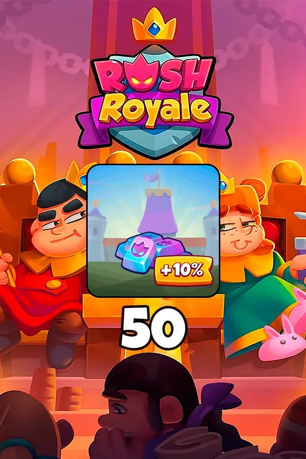 Купить 50 + 5 Платины для Rush Royale по ID