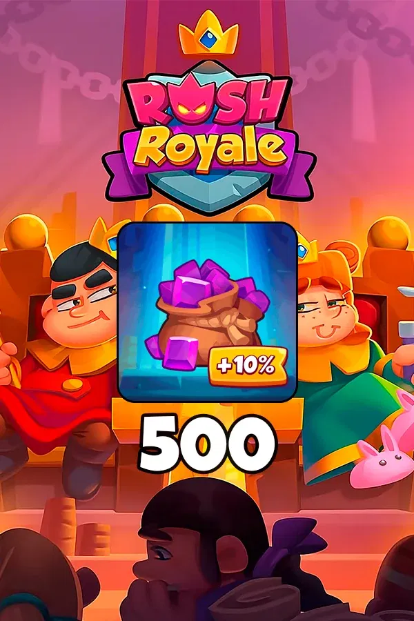 Купить 500 + 50 Кристаллов для Rush Royale по ID