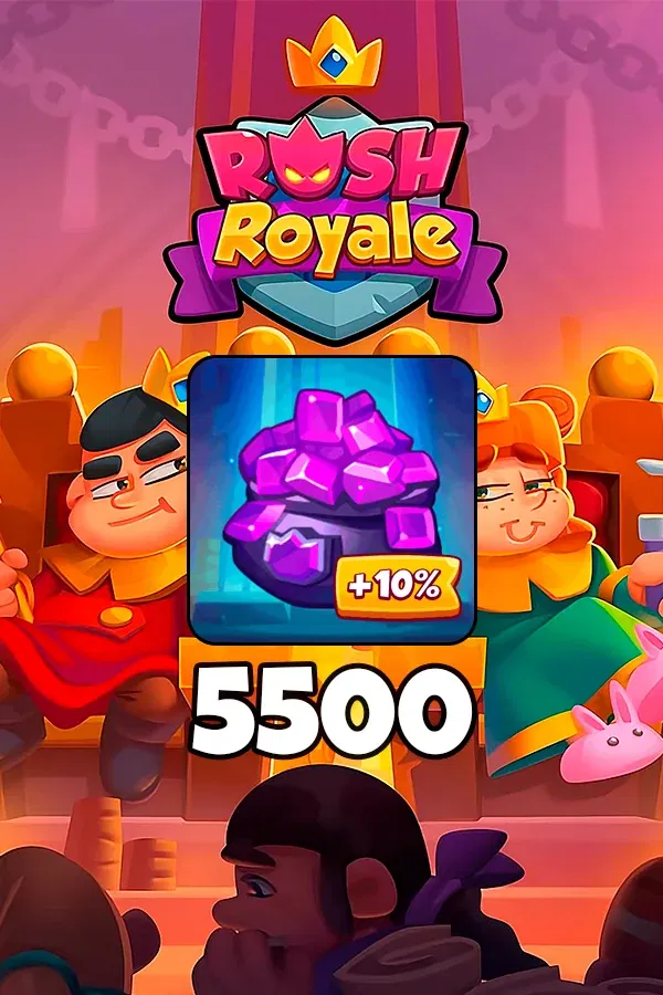Купить 5500 + 550 Кристаллов для Rush Royale по ID