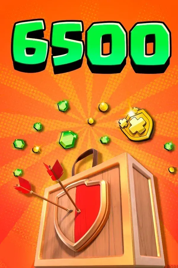 6500 Clash of Clans Gems (Code)