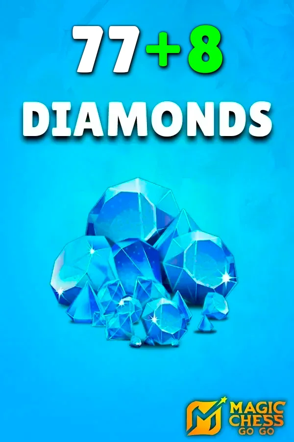 Купить 77 + 8 Алмазов Magic Chess: GO GO по ID