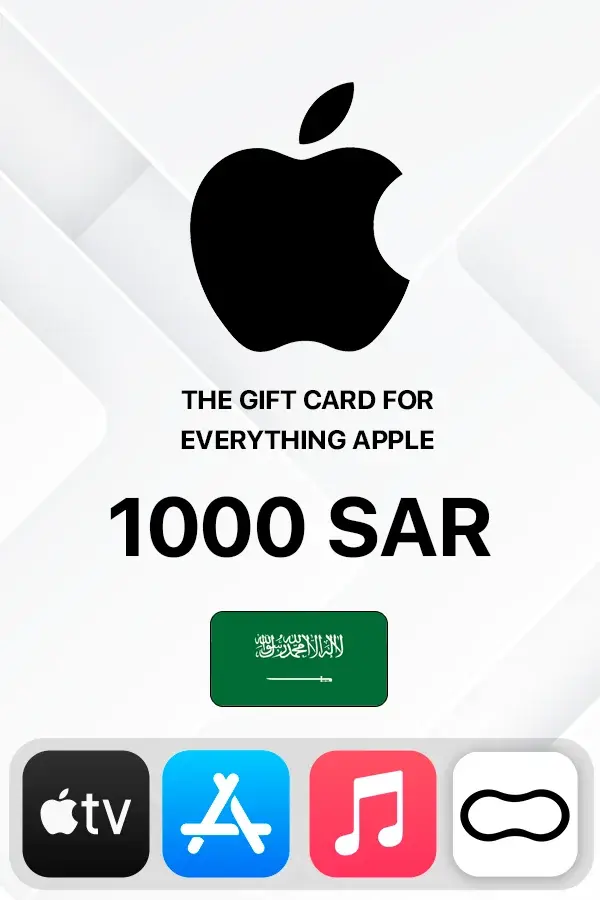 Подарункова карта Apple iTunes 1000 SAR (Саудівська Аравія)