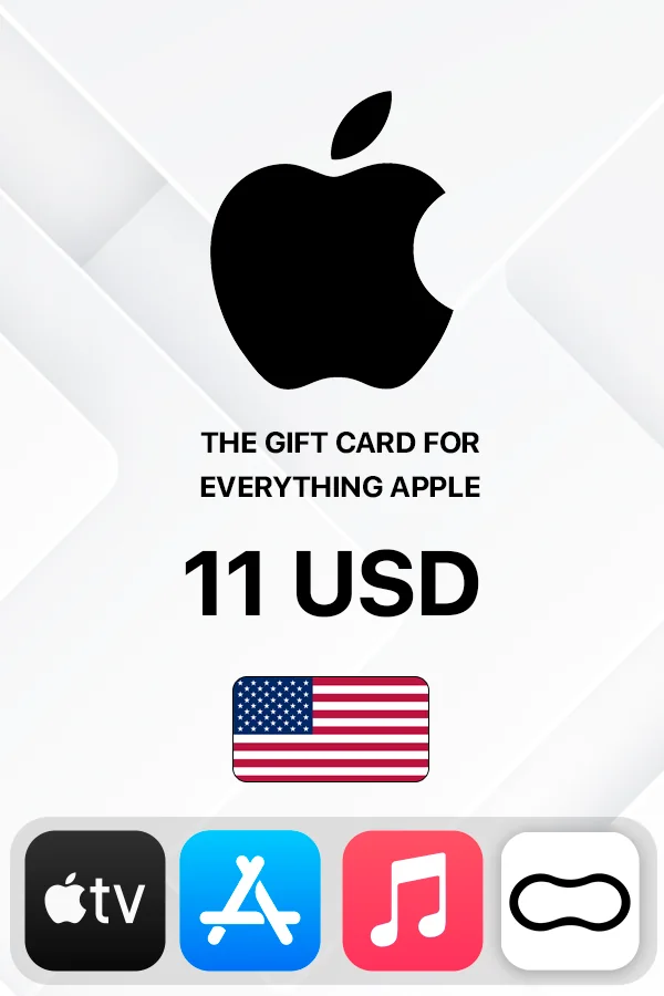Подарочная карта Apple iTunes 11 USD (США)