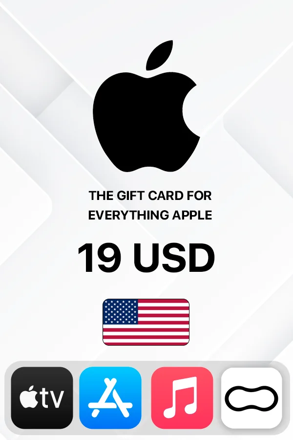 Подарочная карта Apple iTunes 19 USD (США)
