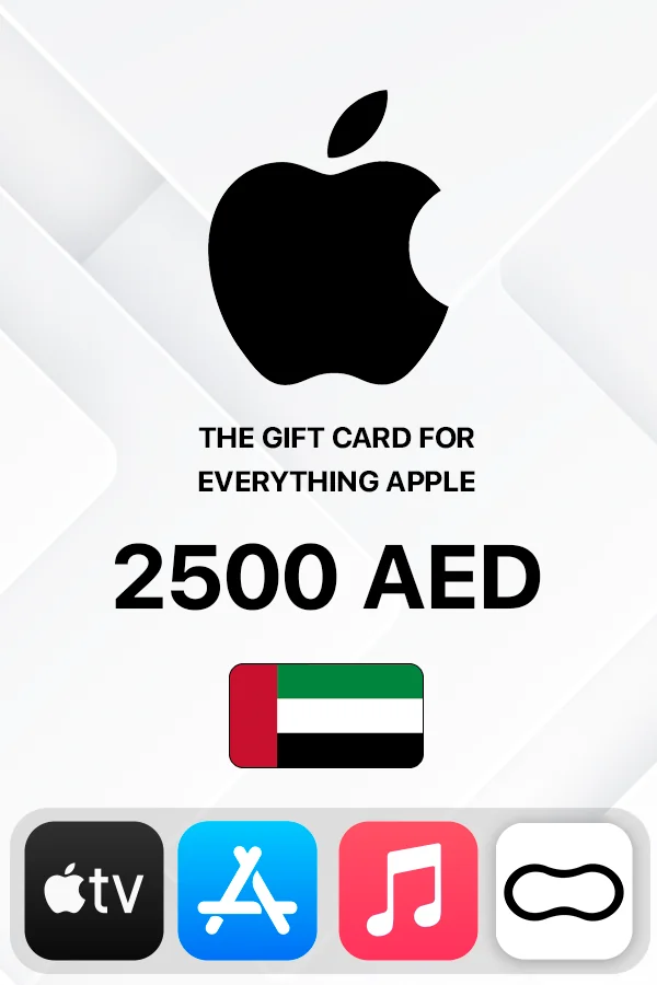 2500 AED Apple iTunes ОАЭ