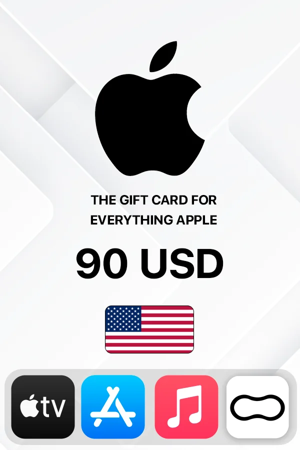 Подарочная карта Apple iTunes 90 USD (США)