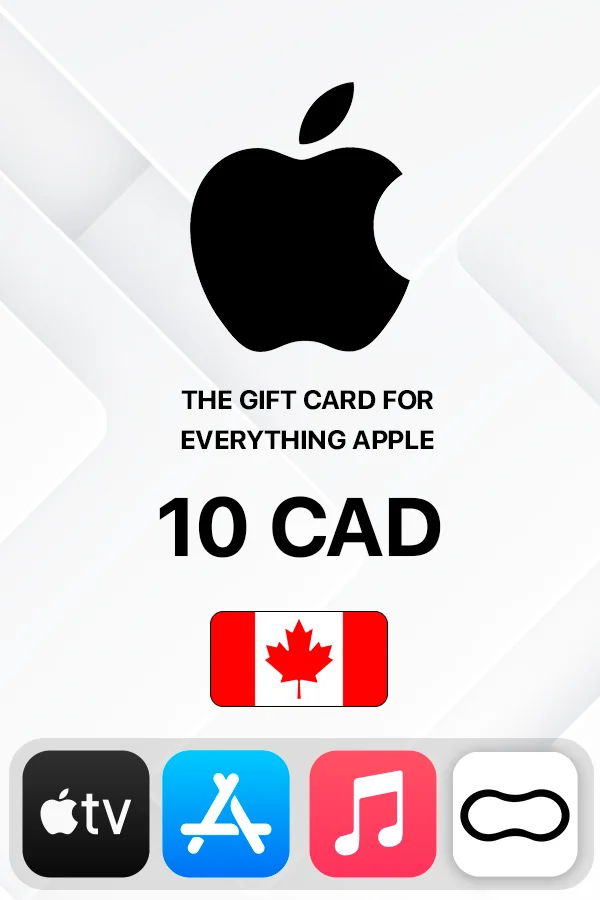 Подарочная карта Apple iTunes 10 CAD (Канада)