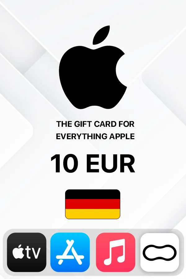 Подарункова карта Apple iTunes 10 EUR (Німеччина)