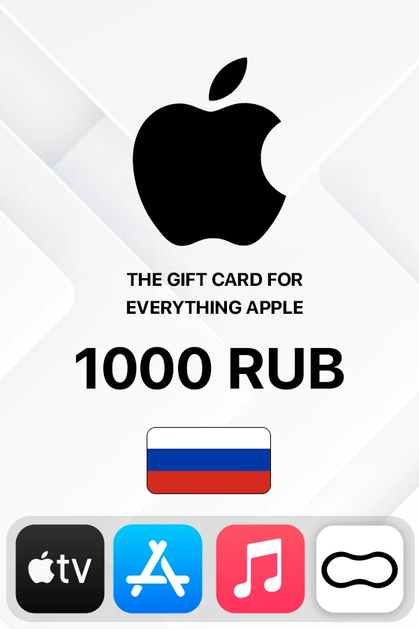 1000 RUB Apple iTunes Россия