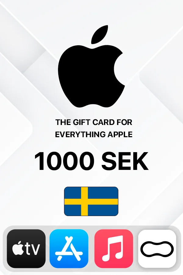 Apple iTunes Gift Card 1000 SEK (Sweden)