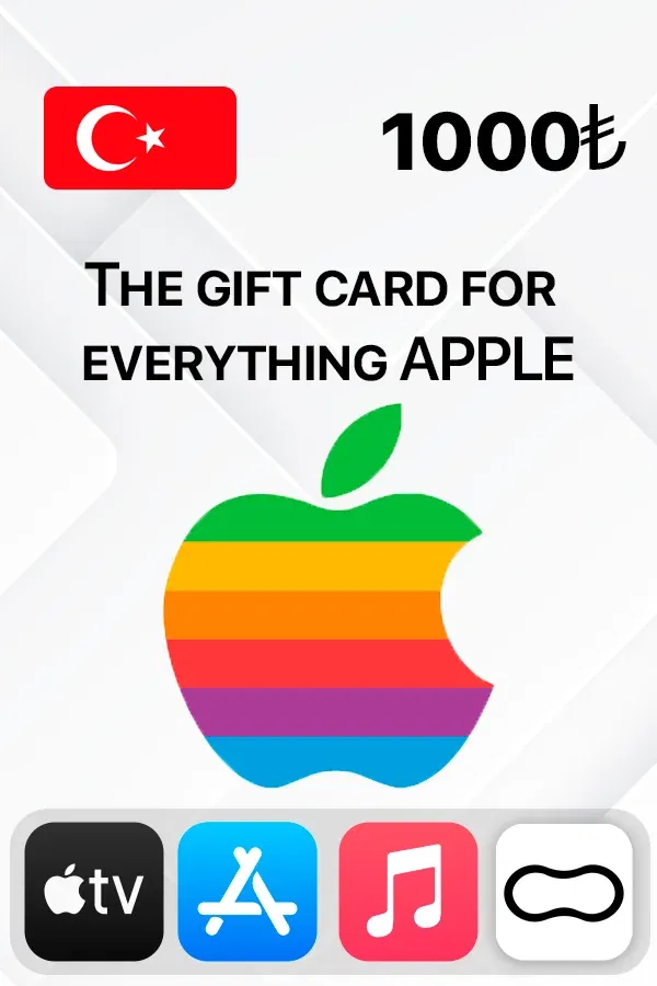 Buy Apple Store & iTunes 1000 TL Turkey Gift Card