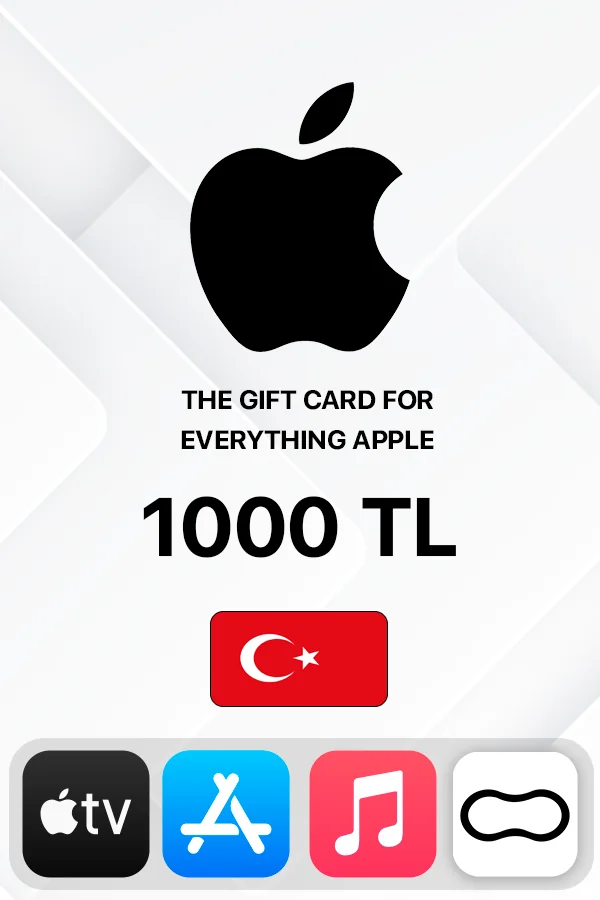 1000 TL Apple iTunes Турция
