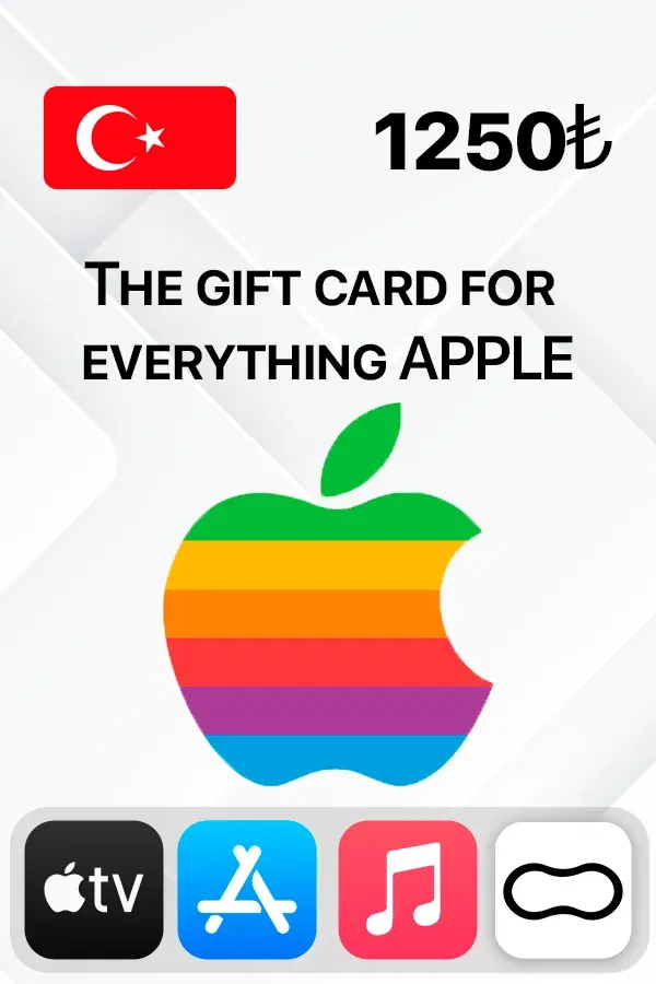 Buy Apple Store & iTunes 1250 TL Turkey Gift Card
