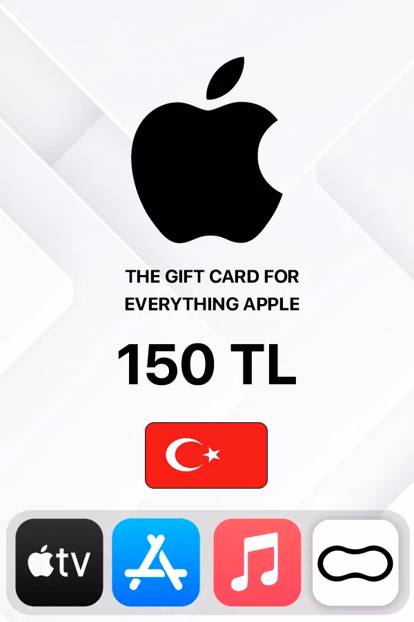 Подарочная карта Apple iTunes 150 TL (Турция)
