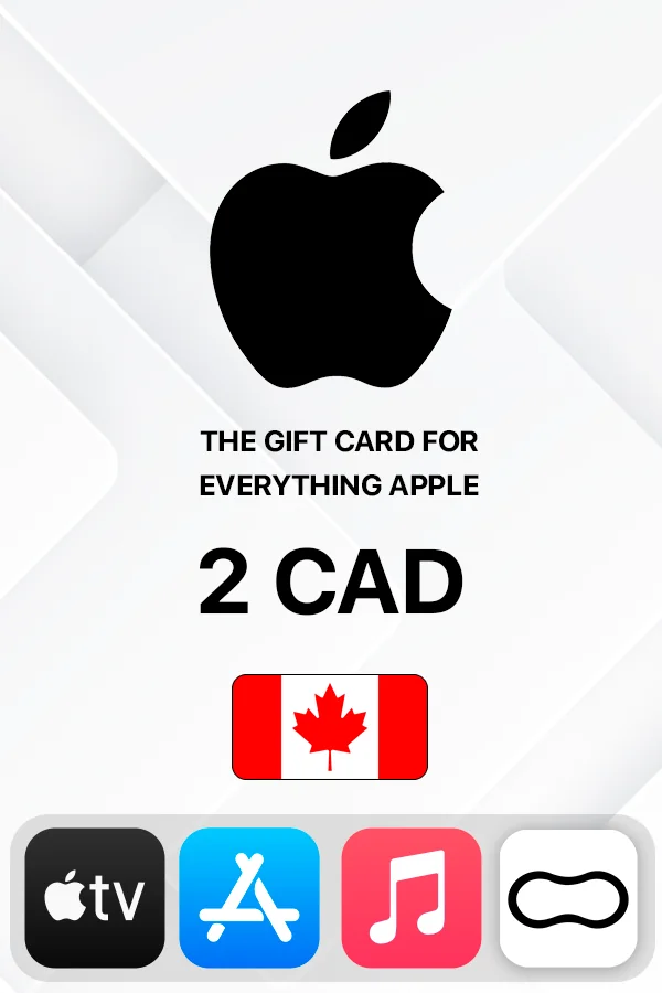 Подарочная карта Apple iTunes 2 CAD (Канада)