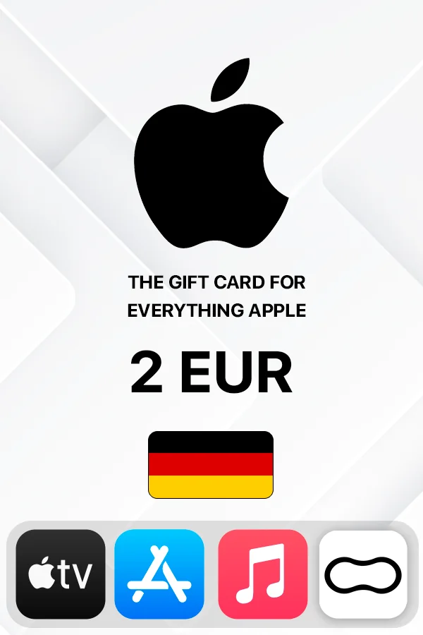Подарункова карта Apple iTunes 2 EUR (Німеччина)
