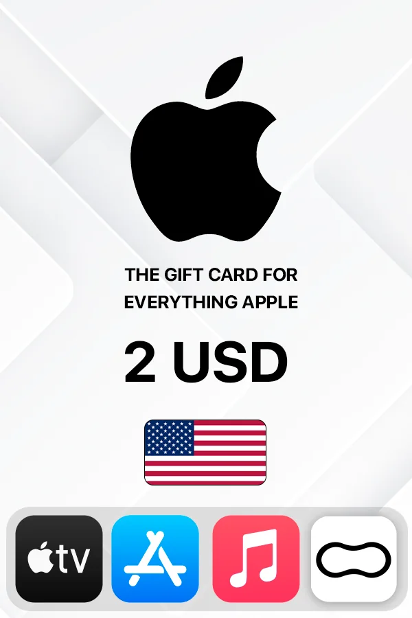 2 USD Apple iTunes USA