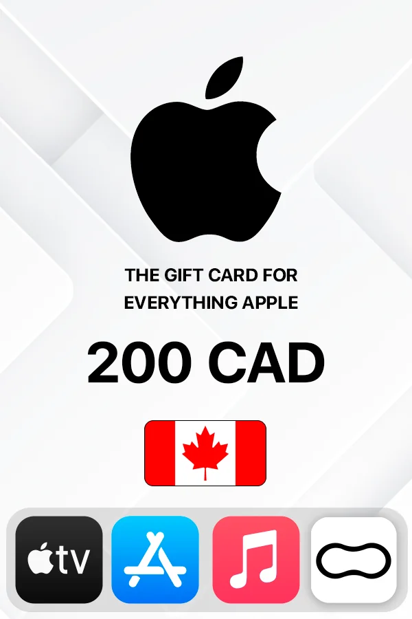 Подарочная карта Apple iTunes 200 CAD (Канада)