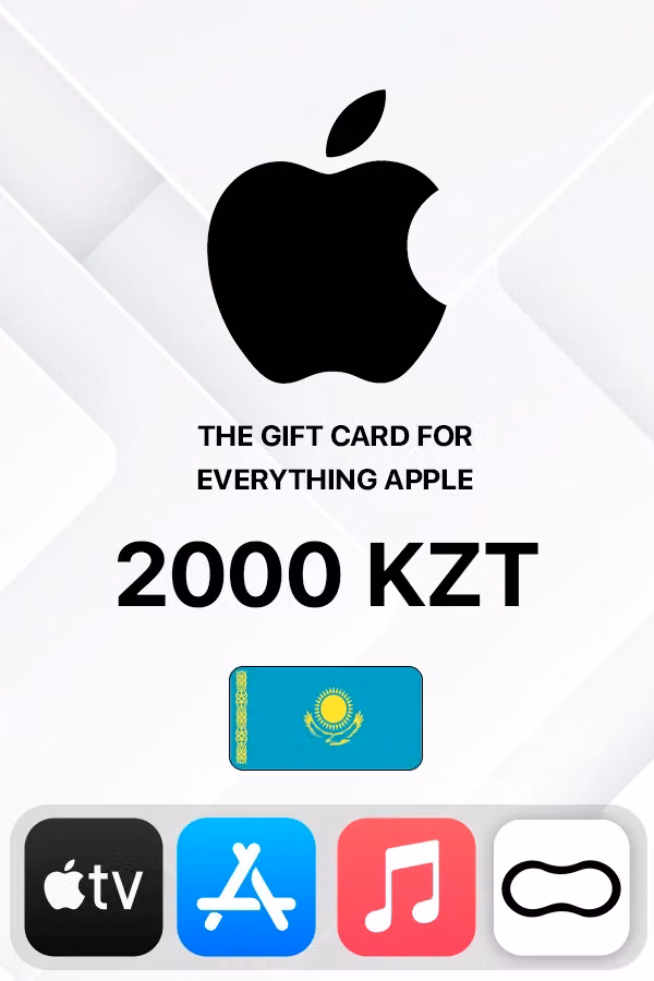Подарочная карта Apple iTunes 2000 KZT (Казахстан)