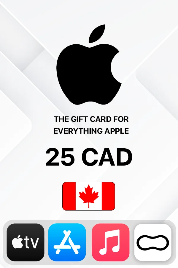Подарочная карта Apple iTunes 25 CAD (Канада)