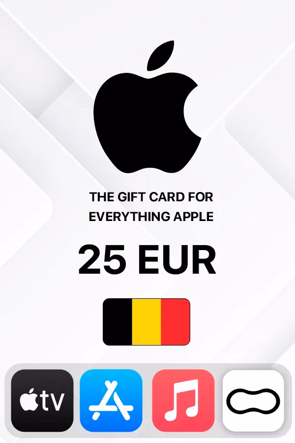 Подарочная карта Apple iTunes 25 EUR (Бельгия)