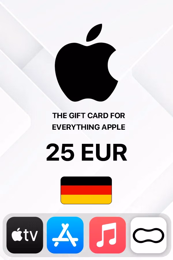 Подарочная карта Apple iTunes 25 EUR (Германия)