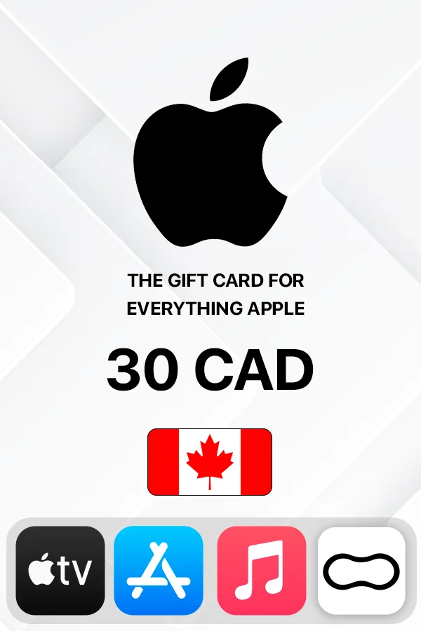 Подарочная карта Apple iTunes 30 CAD (Канада)