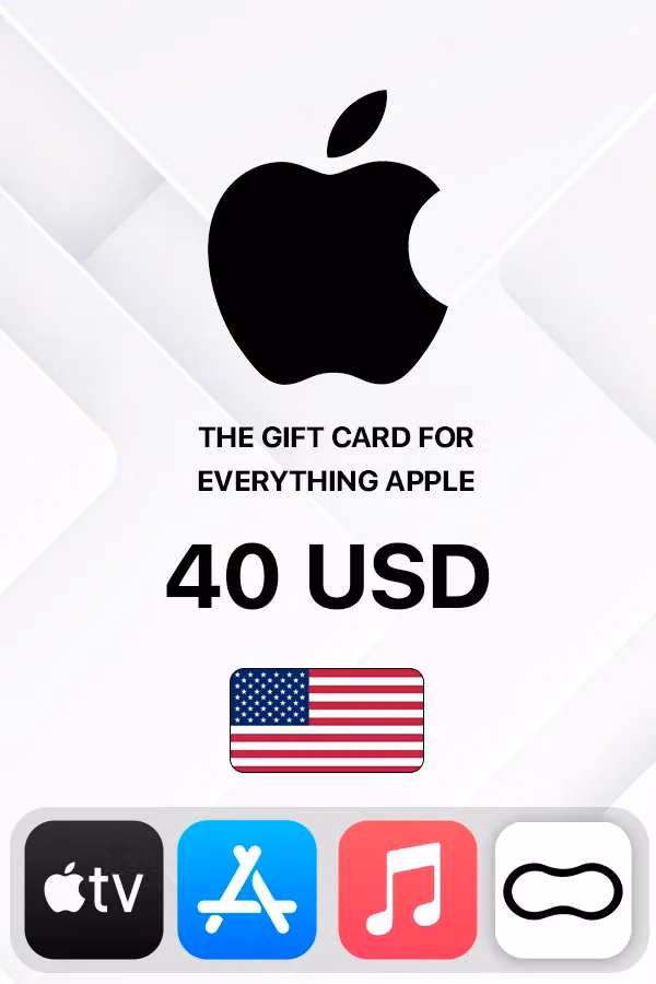 Подарочная карта Apple iTunes 40 USD (США)