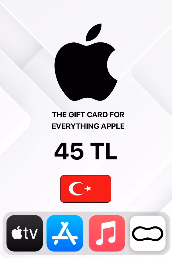 Подарочная карта Apple iTunes 45 TL (Турция)
