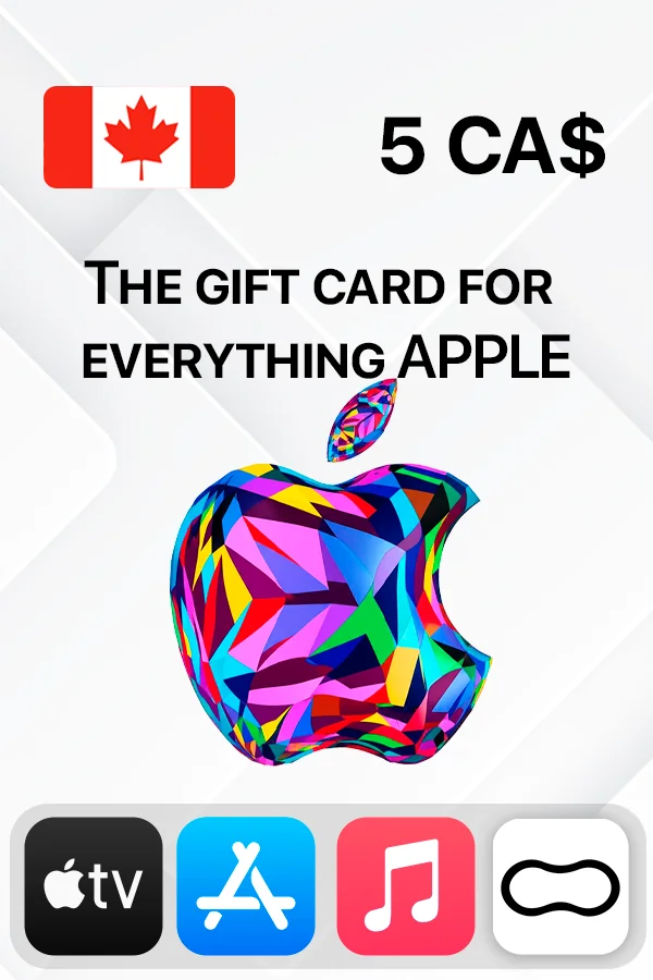 Apple Gift Card iTunes 5 CAD (Canada)
