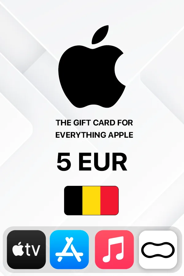 Подарункова карта Apple iTunes 5 EUR (Бельгія)