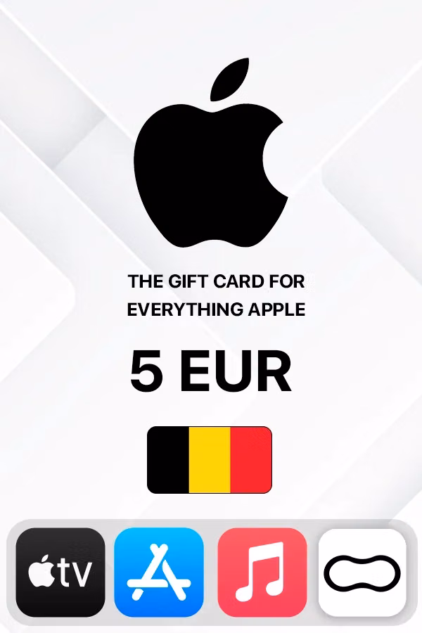 Подарочная карта Apple iTunes 5 EUR (Бельгия)