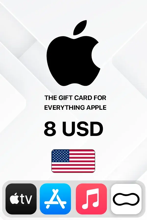 Apple Gift Card iTunes 8 USD (USA)