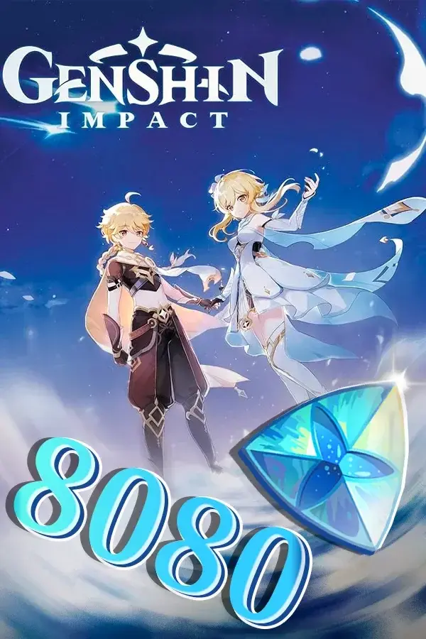 6480+1600 Кристаллов Сотворения Genshin Impact по ID (Global)