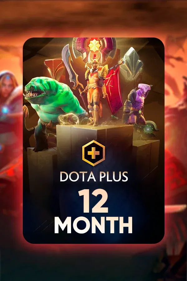 Купить подписку 12 месяцев Dota+ Плюс